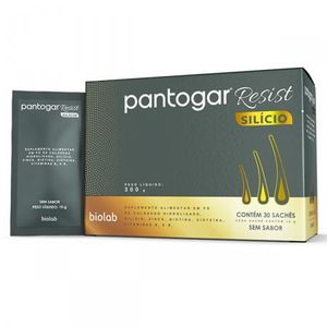 Pantogar Resist Silício Sem Sabor 30 Sachês com 10g