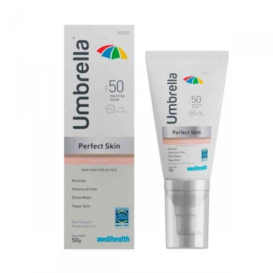 Protetor Solar FPS50 Umbrella Perfect Skin Claro 50G - Imagem 1