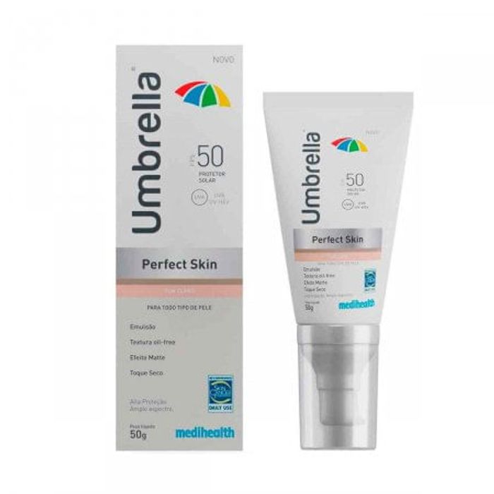 Protetor Solar FPS50 Umbrella Perfect Skin Claro 50G - Imagem 1