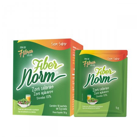 Fibernorm Mix 7 Fibras Sem Sabor - 10 Sachês com 5g - Imagem 1