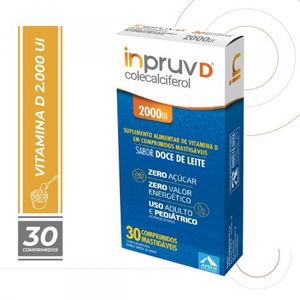 Inpruv D 2000UI Sabor doce de Leite Zero Açúcar 30