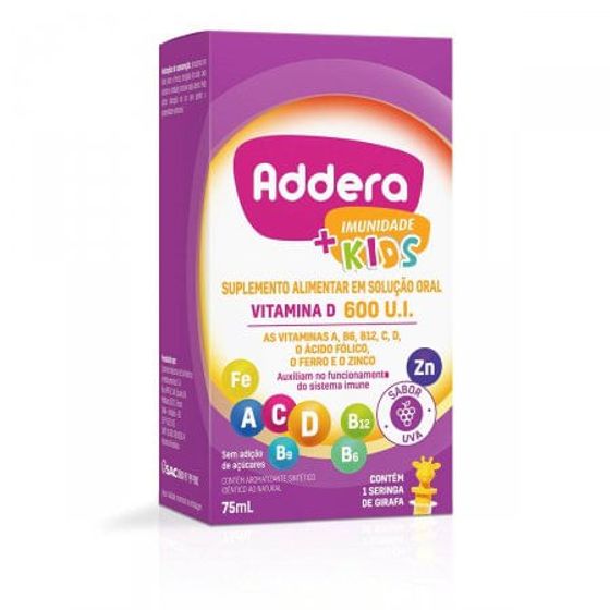 Addera + Imunidade Kids 600UI Solução 75mL - Imagem 1