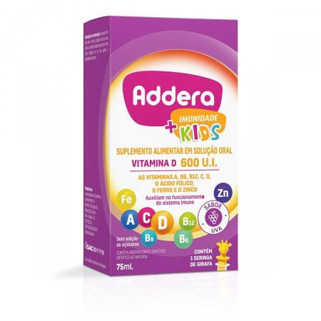Addera + Imunidade Kids 600UI Solução 75mL - Imagem 1