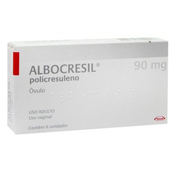 Albocresil 90mg Óvulo - Caixa com 6 Óvulos - Imagem 1