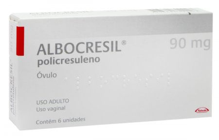 Albocresil 90mg Óvulo - Caixa com 6 Óvulos - Imagem 1
