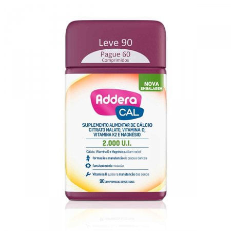 Addera Cal 2000UI 90 Comprimidos Revestidos - Imagem 1