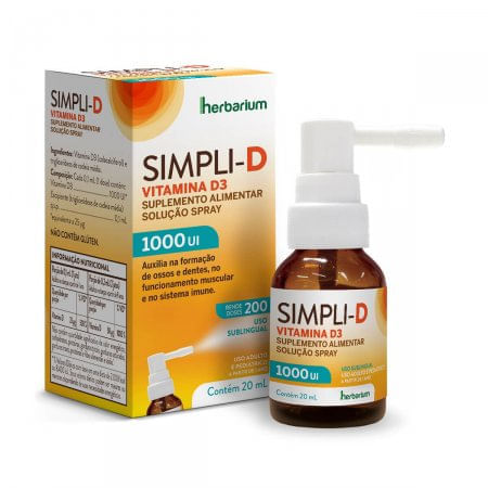 Simpli-D 1000UI Spray 20mL - Imagem 1