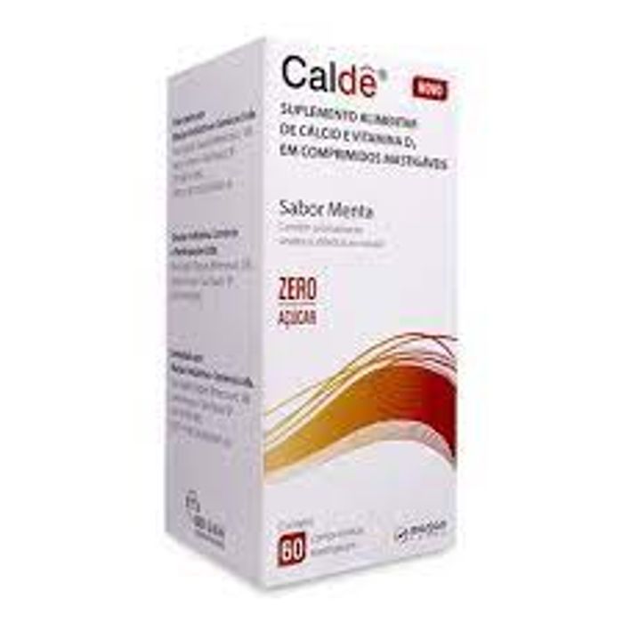 Caldê 1500mg + 400UI 60 Comprimidos Mastigáveis - Imagem 1