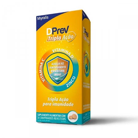 Dprev Tripla Ação 1000UI 30 Comprimidos - Imagem 1