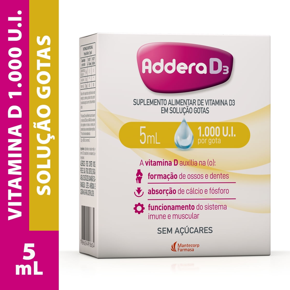 Addera D3 132UI Gotas 10mL - Imagem 1