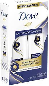 Shampoo Dove Reconstrucao Completa Com 400Ml + Condicionador Dove Reconstrução Completa Com 200Ml - Imagem 1