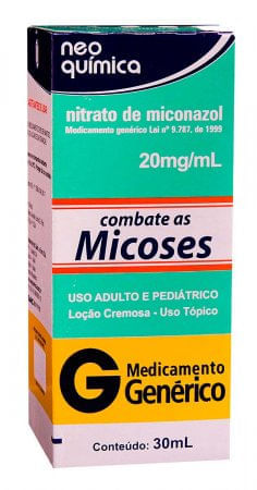 Nitrato de Miconazol 20mg/mL Loção tópica - Frasco com 30 mL - Imagem 1