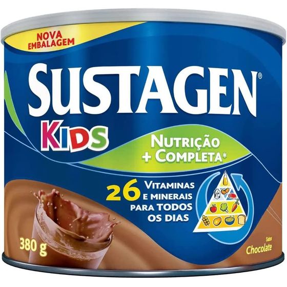 Sustagen Kids Sabor Chocolate Lata 380G - Imagem 1
