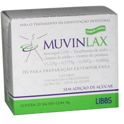 Muvinlax 0.1775 + 0.3507 + 0.0466 + 13.125g 20 Pó para Suspensão - Imagem 1