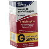 Maleato de Dexclorfeniramina 0,4mg/ml - 1 Xarope