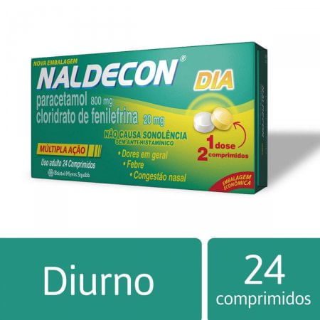 Naldecon Dia Associacao - 24 Comprimidos Simples - Imagem 1