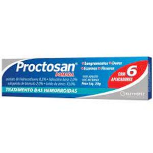 Proctosan 0,5% + 2,0% + 2,0% + 10,0% Pomada Retal + Aplicador - Pomada 20G