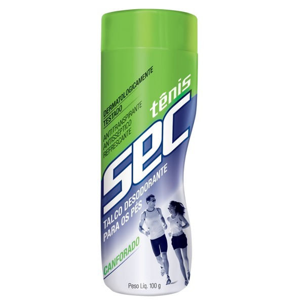 Tênis Sec Canforado Talco Pés 100g - Imagem 1