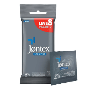 Camisinha Jontex Sensitive com 8 unidades