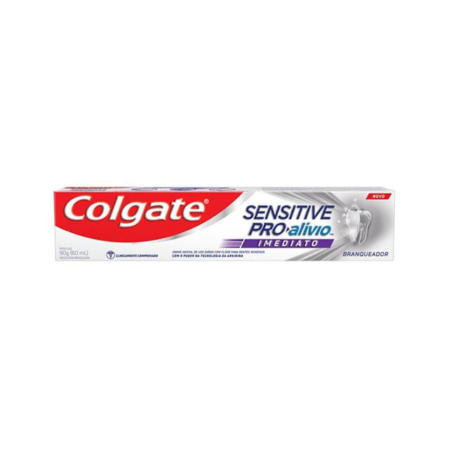 Creme Dental Colgate Sensitive Pro Alivio Branqueador 90g - Imagem 1