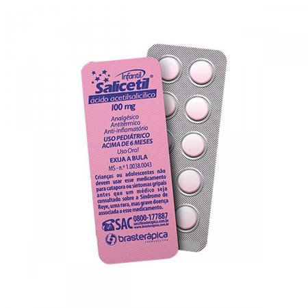 Salicetil 100mg - Blíster com 10 Comprimidos - Imagem 1