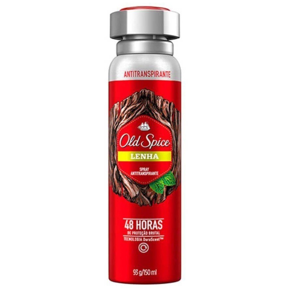 Desodorante Antitranspirante Masculino Old Spice lenha, aerosol, 1 unidade com 150mL - Imagem 1
