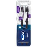 Kit Escova Dental Advanced Macia Oral B 5 Acoes Com Carvao, 2 Unidades