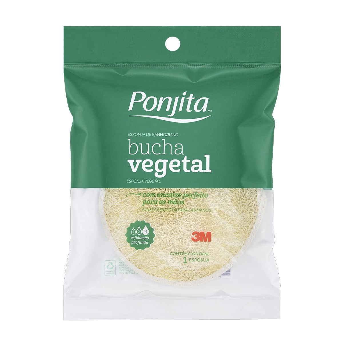Bucha Vegetal Ponjita 1 Unidade - Imagem 1