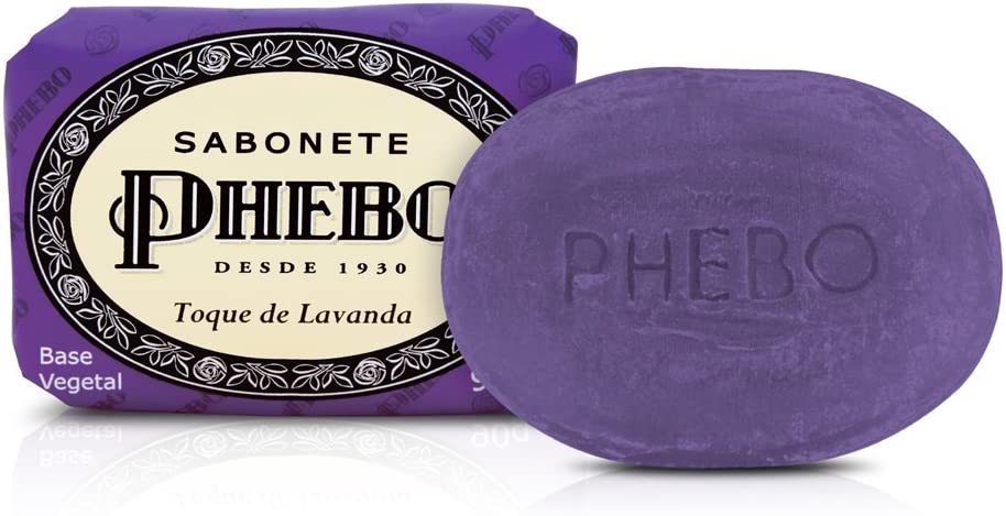 Sabonete Phebo Tradicional toque de lavanda, barra, 1 unidade com 90g - Imagem 1