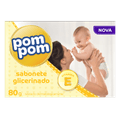 Sabonete Infantil Pom Pom Glicerinado Barra, 80g