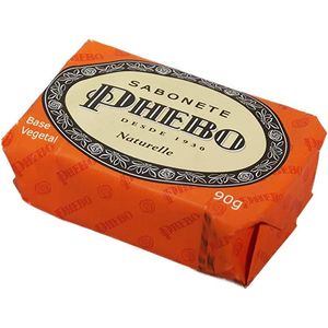 Sabonete Phebo Tradicional naturelle, barra, 1 unidade com 90g