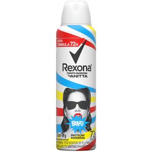 Desodorante Antitranspirante Feminino Rexona Anitta Bang Aerosol 150ml