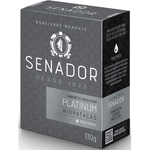 Sabonete Senador Platinum barra, 130g