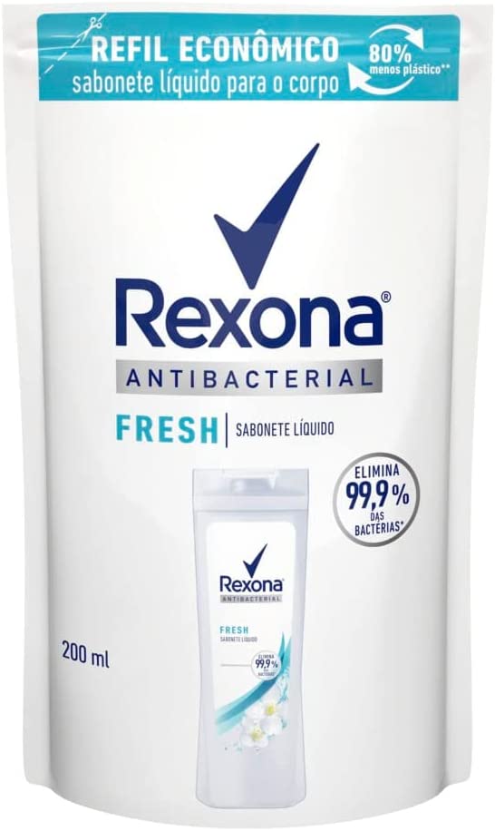 Sabonete Rexona Antibacterial Fresh, Refil, Liquido, Líquido, 200mL - Imagem 1