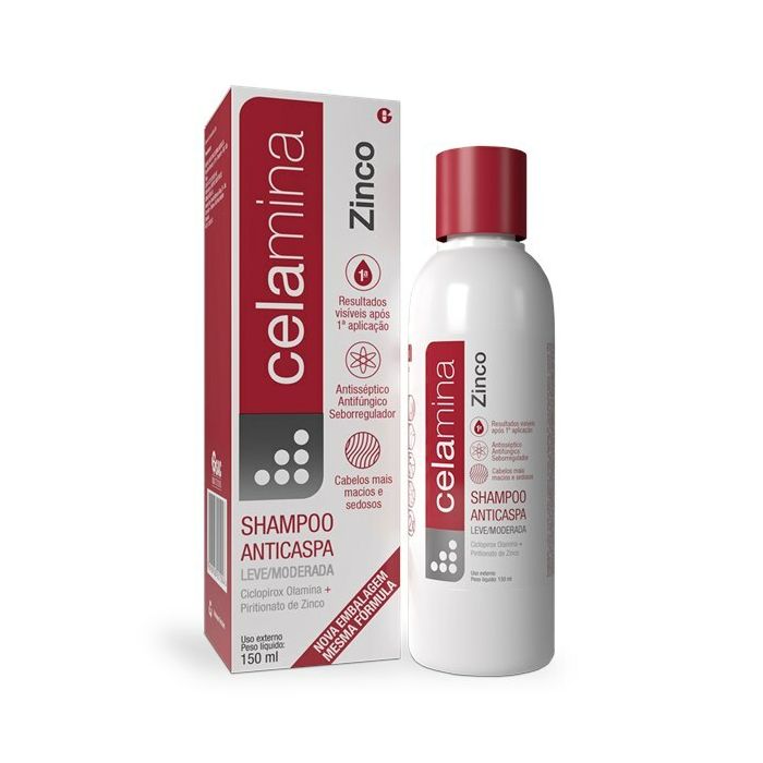 Celamina zinco shampoo 150ml - Imagem 1