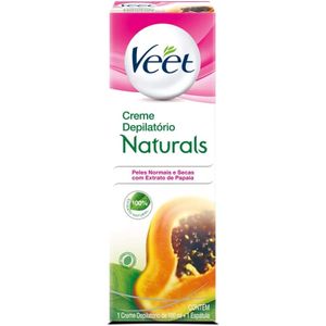 Creme Depilatório Peles Normais E Secas Veet Naturals Caixa 100Ml