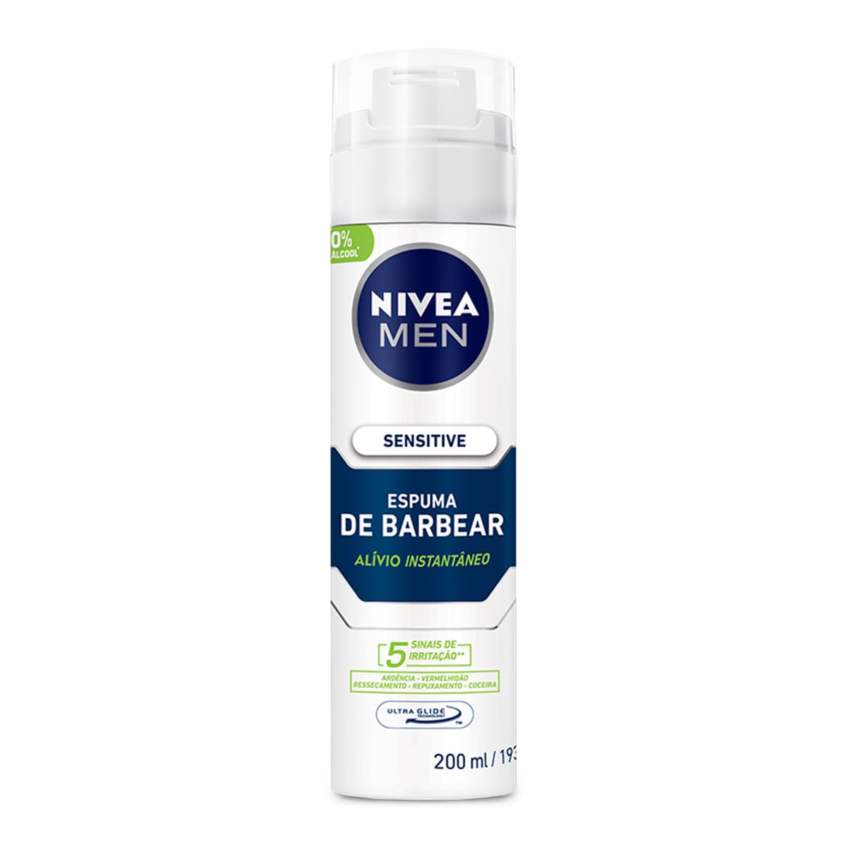 Espuma de Barbear Nivea Sensitive 193g - Imagem 1