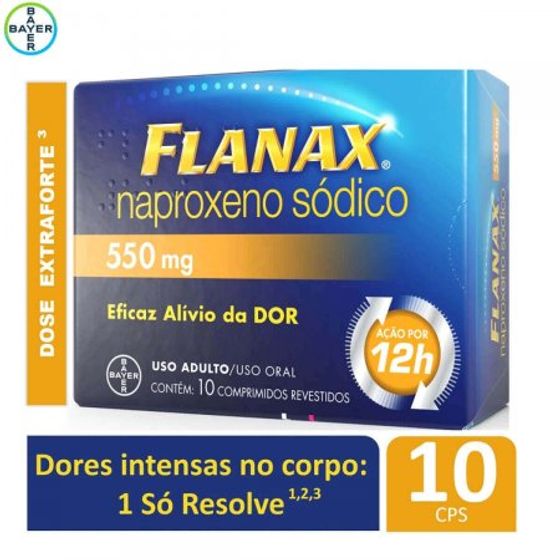 Flanax 550mg - 10 Comprimidos Revestidos - Imagem 1