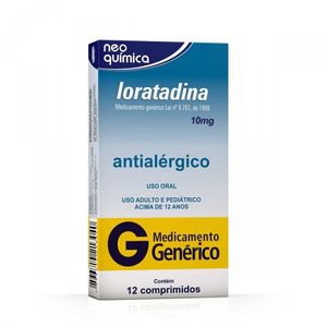 Loratadina 10mg - 12 Comprimidos