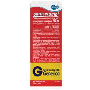 Paracetamol 750 mg - 4 Comprimidos Revestidos