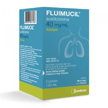 Fluimucil Xarope 40mg/mL - Frasco com 120 mL - Imagem 1