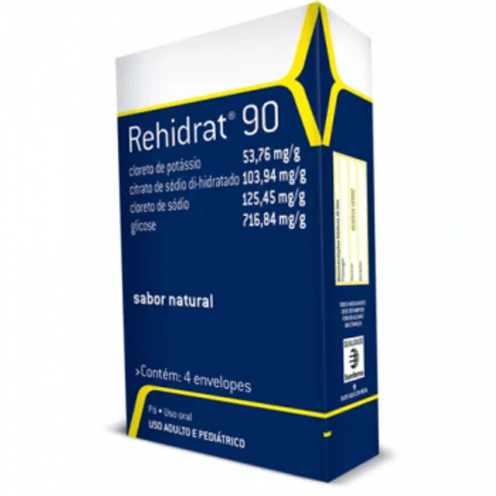 Rehidrat 90 Pó para Solução Oral - Caixa com 4 Envelopes de 13.95g - Imagem 1