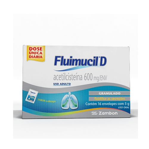 Fluimucil D 600mg - 16 Granulados - Imagem 1