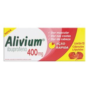 Alivium 400mg - Caixa com 10 Cápsulas Moles