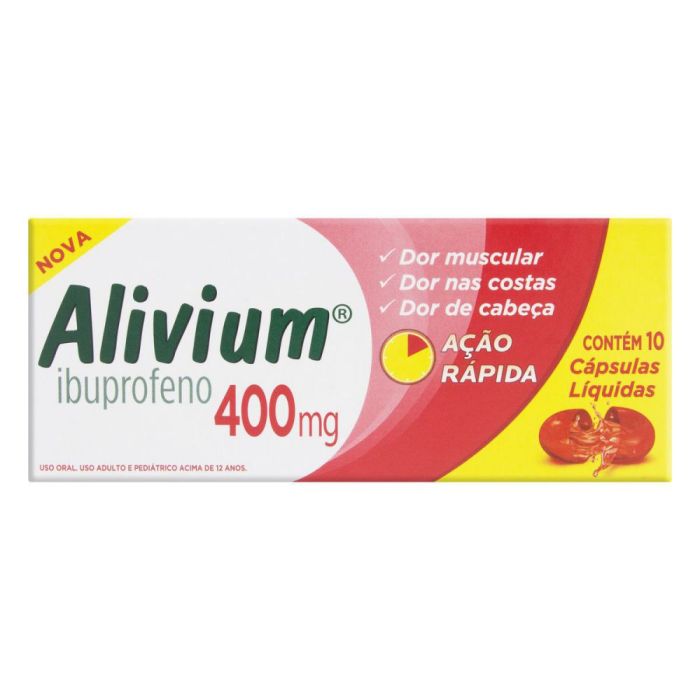 Alivium 400mg - Caixa com 10 Cápsulas Moles - Imagem 1