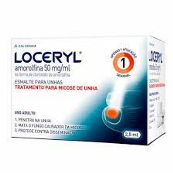 Loceryl 50mg/mL Esmalte de Unha - Frasco com 2.5 mL - Imagem 1