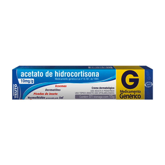 Acetato de Hidrocortisona 10mg/g - 1 Creme Dermatológico - Imagem 1