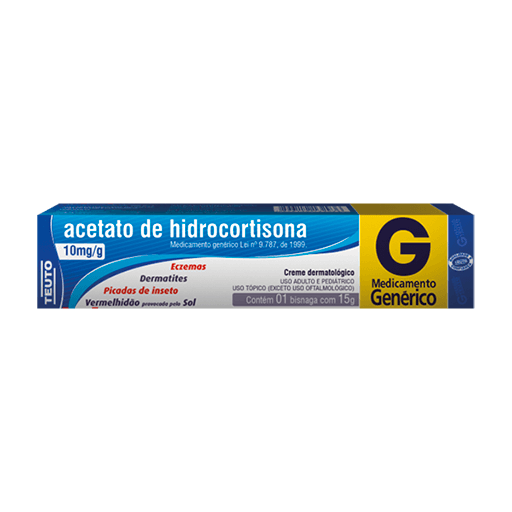 Acetato de Hidrocortisona 10mg/g - 1 Creme Dermatológico - Imagem 1