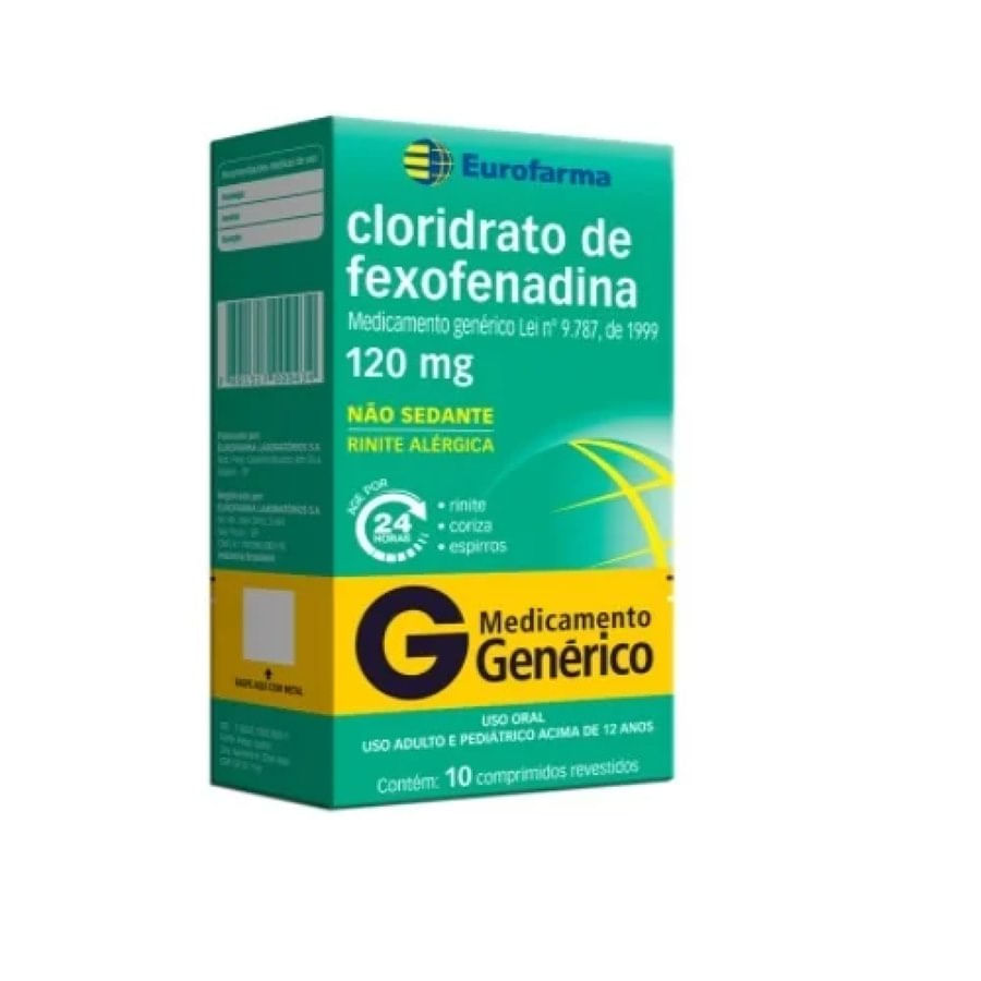 Cloridrato de Fexofenadina 120mg - 10 Comprimidos - Imagem 1