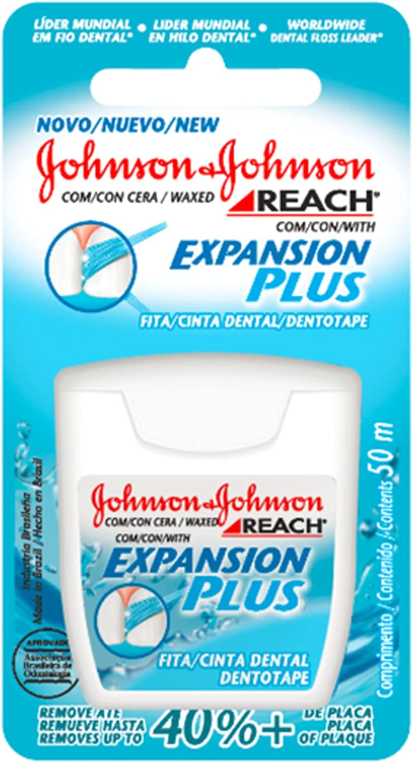 Fio Dental Johnson & Johnson Reach Expansion Plus Regular 50m - Imagem 1